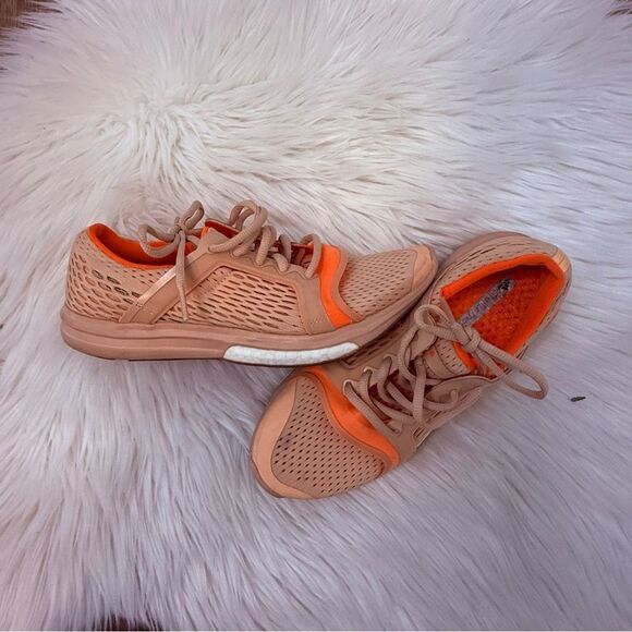 Adidas by Stella McCartney Shoes - Adidas by Stella McCartney Peach Sneakers with Orange Accents - Size 7